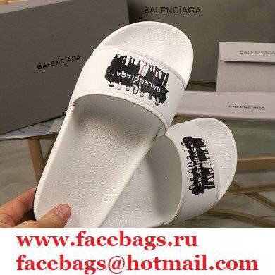 Balenciaga Logo Piscine Pool Slides Sandals 12 2021