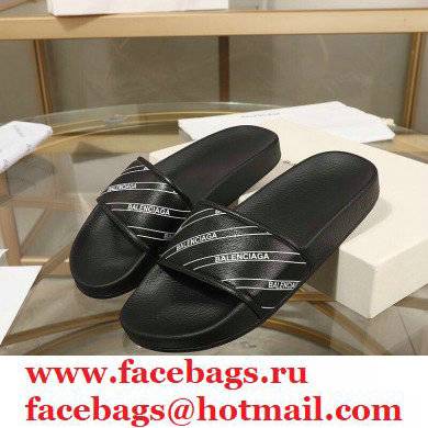 Balenciaga Logo Piscine Pool Slides Sandals 13 2021