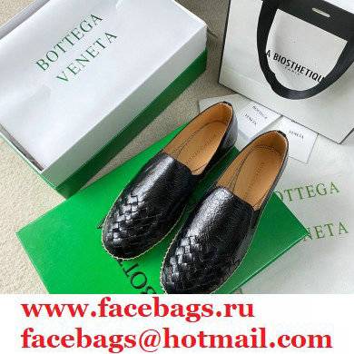 Bottega Veneta Intrecciato Calf Gala Espadrilles Black 2021