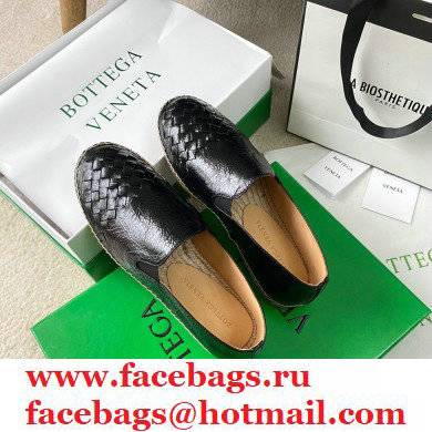 Bottega Veneta Intrecciato Calf Gala Espadrilles Black 2021