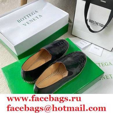 Bottega Veneta Intrecciato Calf Gala Espadrilles Black 2021