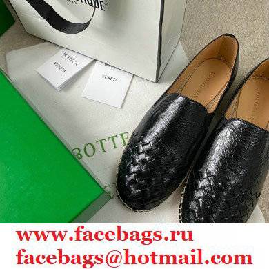 Bottega Veneta Intrecciato Calf Gala Espadrilles Black 2021