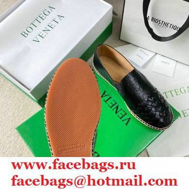 Bottega Veneta Intrecciato Calf Gala Espadrilles Black 2021