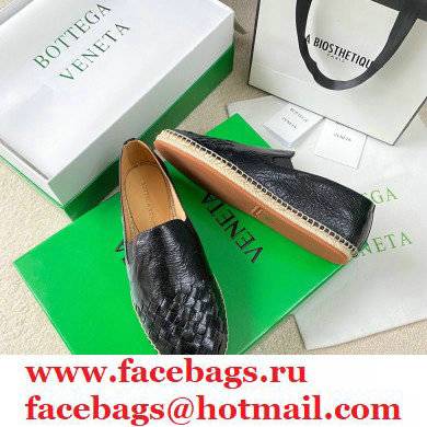 Bottega Veneta Intrecciato Calf Gala Espadrilles Black 2021