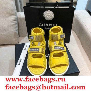 Chanel Goatskin Fabric and TPU Sandals G37231 07 2021