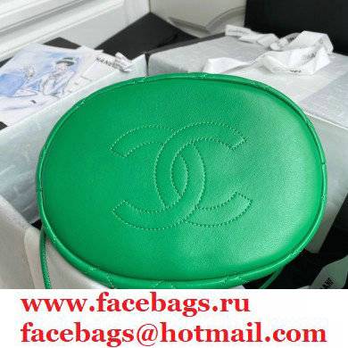 Chanel Large Drawstring Tote with Chain Bag AS2425 Green 2021