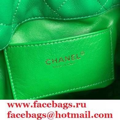 Chanel Large Drawstring Tote with Chain Bag AS2425 Green 2021