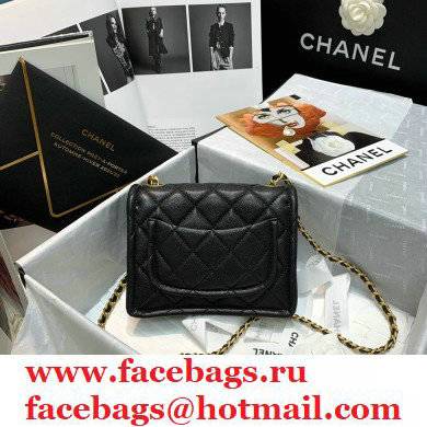 Chanel Mini Square Flap Bag AS2356 Black 2021