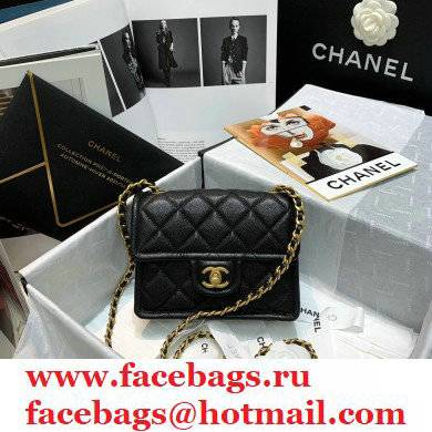 Chanel Mini Square Flap Bag AS2356 Black 2021