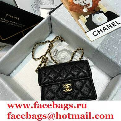 Chanel Mini Square Flap Bag AS2356 Black 2021