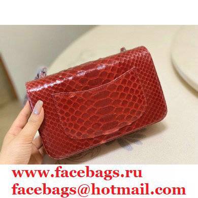 Chanel Python Classic Flap Small Bag A1116 02 2021