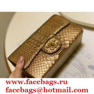 Chanel Python Classic Flap Small Bag A1116 05 2021