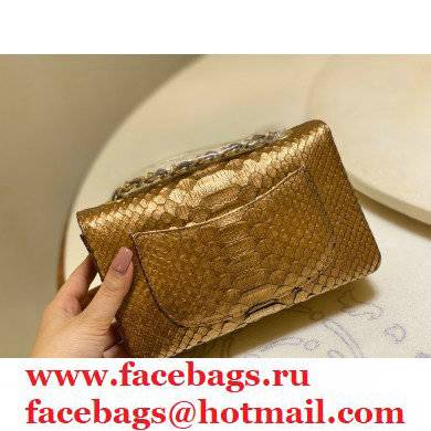 Chanel Python Classic Flap Small Bag A1116 05 2021