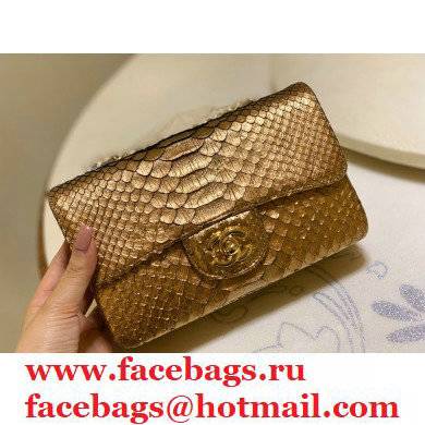 Chanel Python Classic Flap Small Bag A1116 05 2021