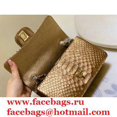 Chanel Python Classic Flap Small Bag A1116 05 2021