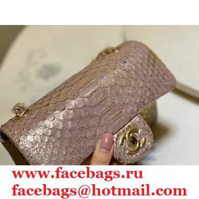 Chanel Python Classic Flap Small Bag A1116 07 2021