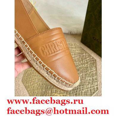 Dior Granville Espadrilles In Embossed Lambskin Khaki 2021