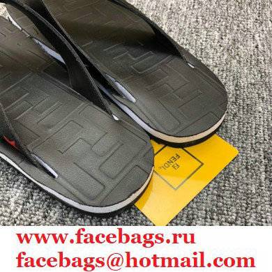 Fendi Rubber Men's Slides Thong Sandals 03 2021