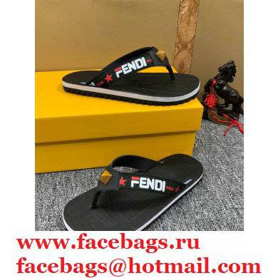 Fendi Rubber Men's Slides Thong Sandals 04 2021