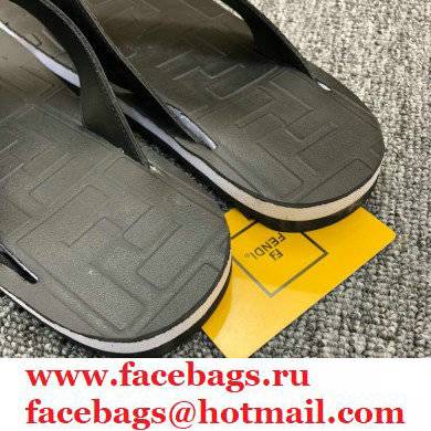 Fendi Rubber Men's Slides Thong Sandals 04 2021