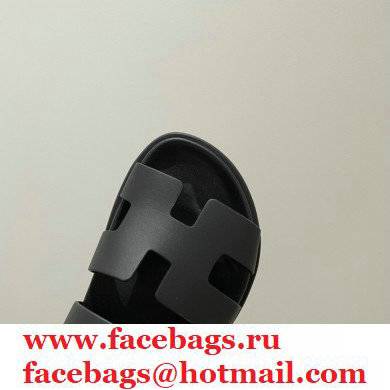 Hermes Takara Sandals Top Quality Black 2021