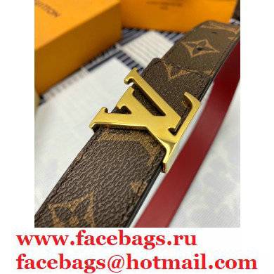 Louis Vuitton Width 3cm Belt LV83