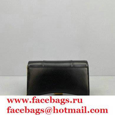 Balenciaga Cowhide B Metal buckle Chain bag in Black Bb016