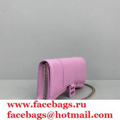 Balenciaga Cowhide B Metal buckle Chain bag in Pink Bb017