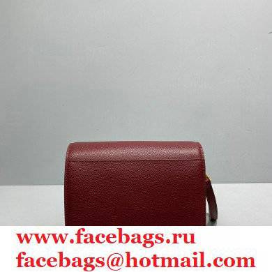 Balenciaga Cowhide B Metal buckle Flap bag in Red Bb001 2021