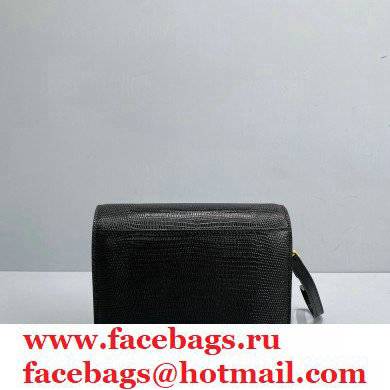 Balenciaga Cowhide Lychee pattern Flap bag in Black Bb003 2021