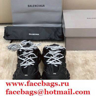 Balenciaga Nylon and mesh cloth Trackmules shoes in Black Bs001