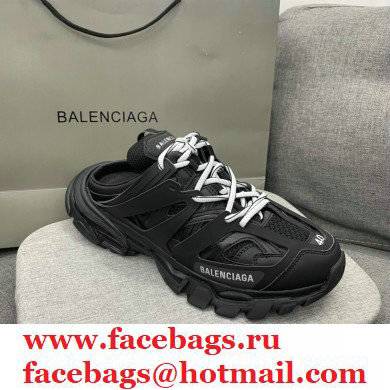 Balenciaga Track Mules Black in Mesh and Nylon 2021