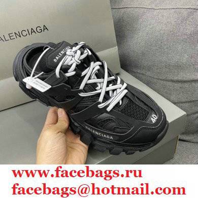 Balenciaga Track Mules Black in Mesh and Nylon 2021