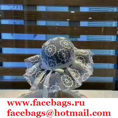 Chanel Lace princess hat in Blue Ch006