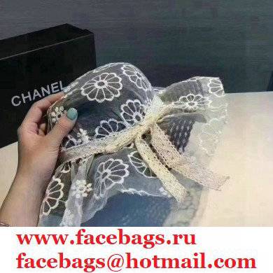 Chanel Lace princess hat in Blue Ch006