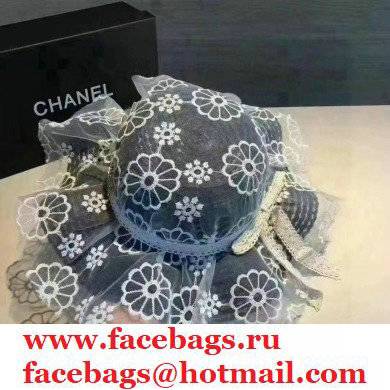 Chanel Lace princess hat in Blue Ch006