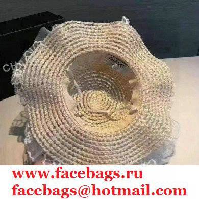 Chanel Lace princess hat in Off-white Ch007