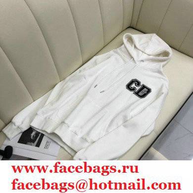 DIOR logo Print hooded sweatshirt 2021