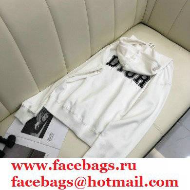 DIOR logo Print hooded sweatshirt 2021