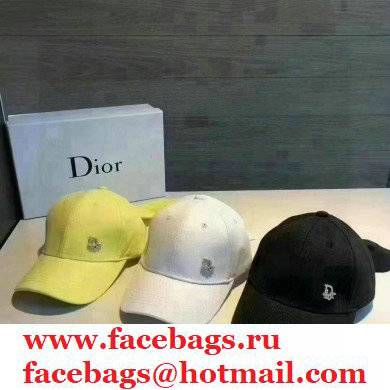 Dior bow-knot Bandage Baseball cap in Yellow/White/Black Dh008