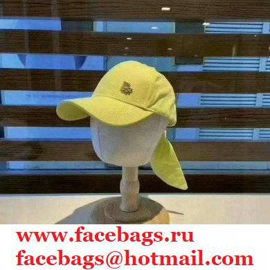 Dior bow-knot Bandage Baseball cap in Yellow/White/Black Dh008