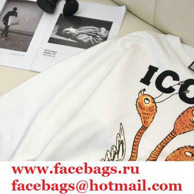 GUCCI Online Exclusive Freya Hartas ICCUG print sweatshirt WHITE 2021