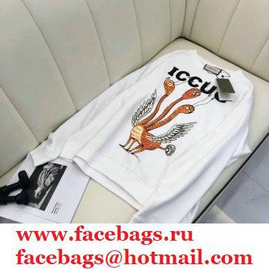 GUCCI Online Exclusive Freya Hartas ICCUG print sweatshirt WHITE 2021