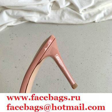 Gianvito Rossi Heel 10cm PVC Elle Mules Transparent Nude Pink