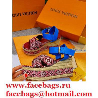 Louis Vuitton Monogram canvas StarboardWedge Sandals Ls008 2021