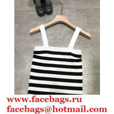 chanel BLACK STRIPED VEST 2021