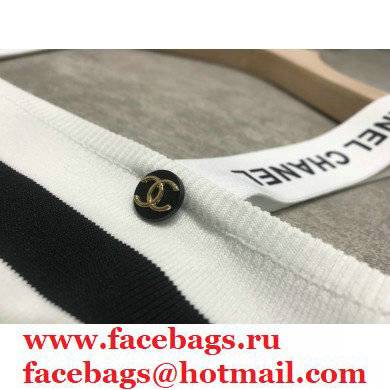 chanel BLACK STRIPED VEST 2021