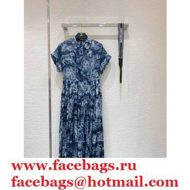 dior DIORIVIERA MID-LENGTH DRESS navy blue