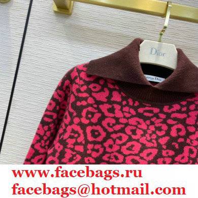 dior pink leopard sweater 2021