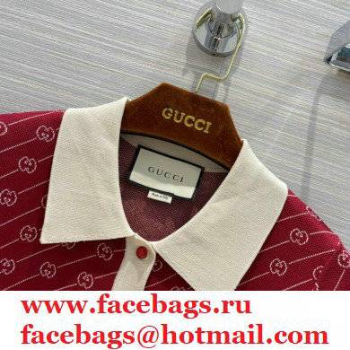 gucci GG diagonal silk polo sweater 2021